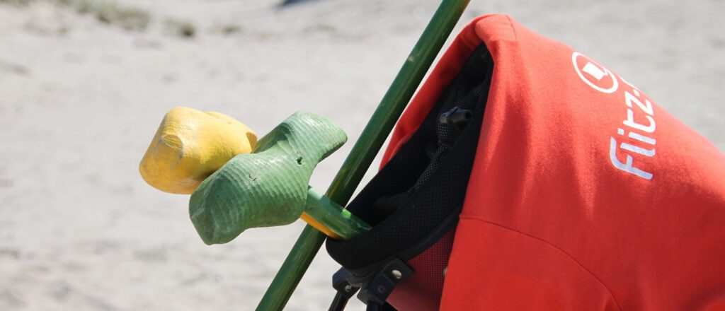 Beach golf op het strand