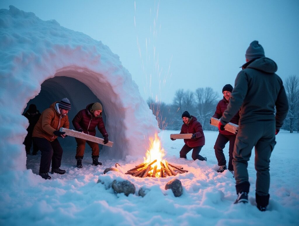 Expeditie poolcirkel in de bossen
